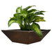 Geo Square Planter Water Bowl in GFRC Concrete - Majestic Fountains