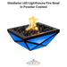 The Outdoor Plus Gladiator LED Fire Bowl in Powder Coated Metal - Majestic Fountains