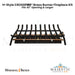 H-Style CROSSFIRE® Brass Burner Outdoor FirePlace Kit for 42" Opening by Warming Trends - Majestic Fountains and More