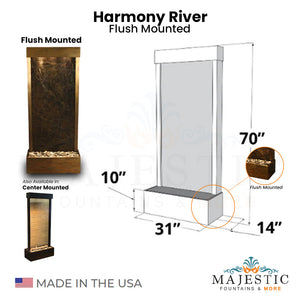 Harmony River Flush Mounted - Majestic Fountains