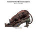 Hunter Panther Bronze Sculpture - Majestic Fountains & More