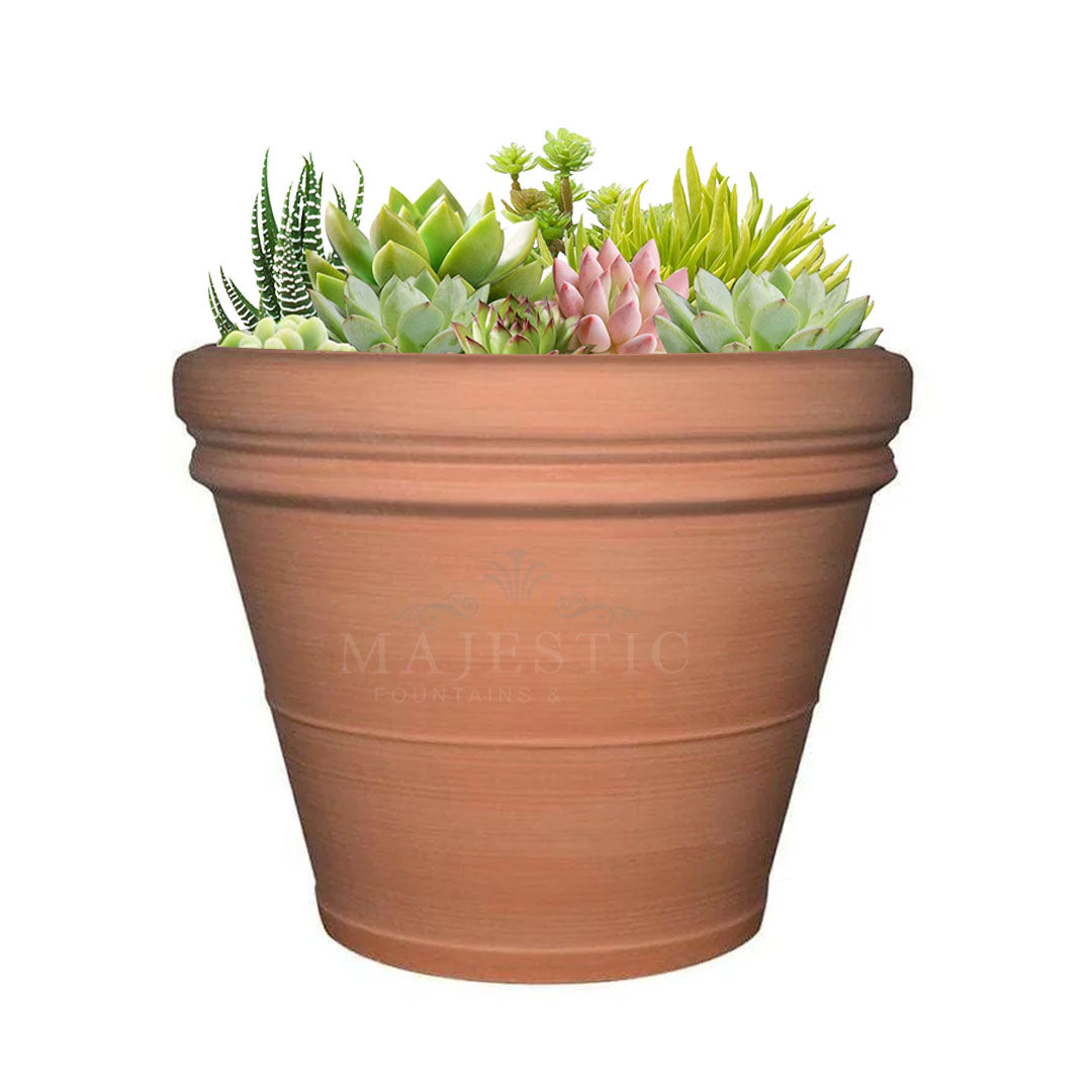 Archpot Double Rim Planter - Majestic Fountains