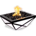 The Outdoor Plus Gladiator LED Fire Bowl in Powder Coated Metal - Majestic Fountains