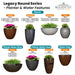 Legacy Round Series - Planter and Water Features - Majestic Fountains and More