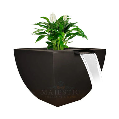 Legacy Square Planter Water Vase in GFRC Concrete - Majestic Fountains