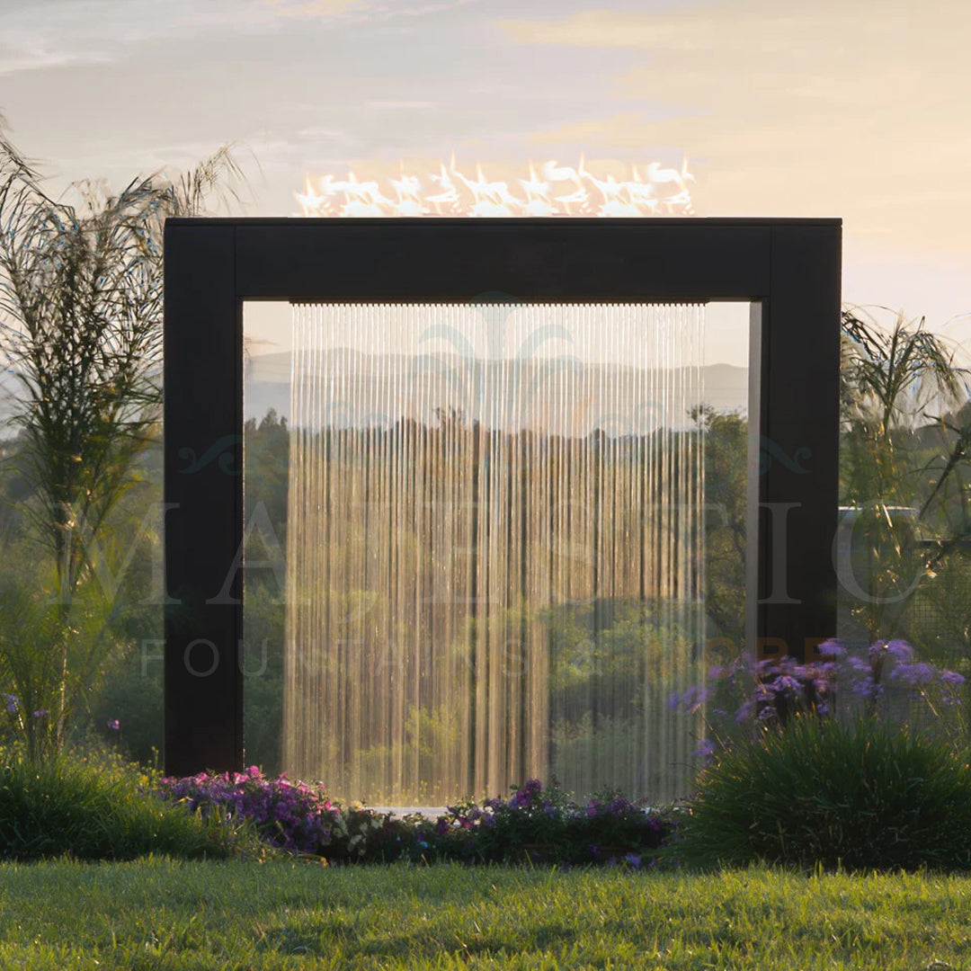 Paradise Falls Rain Curtain – Self Contained Unit in Powder Coated - Majestic Fountains