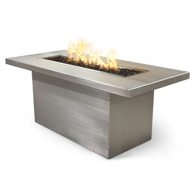 Linear Bella Fire Pit in Stainless Steel - Majestic Fountains