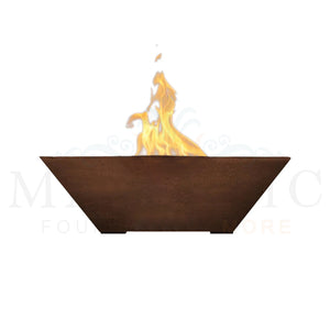 Lombard Fire Bowl PH-445-FB in GFRC Concrete Cafe - Majestic Fountains