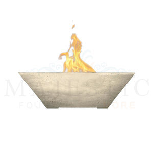 Lombard Fire Bowl PH-445-FB in GFRC Concrete Coastal - Majestic Fountains