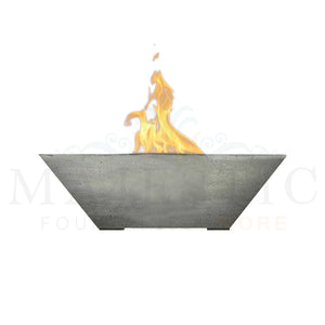 Lombard Fire Bowl PH-445-FB in GFRC Concrete Natural - Majestic Fountains