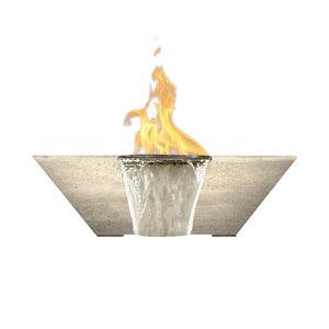 Lombard Fire & Water Bowl PH-445-FWB in GFRC Concrete by Prism Hardscapes