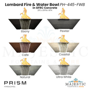 Lombard Fire & Water Bowl PH-445-FWB - Majestic Fountains