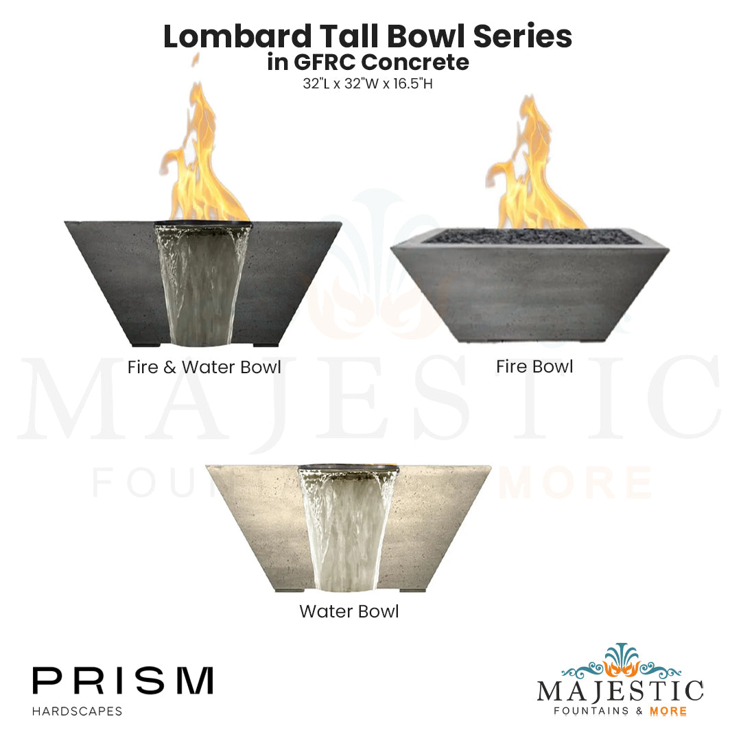 Lombard Tall Bowl Series - Majestic Fountains