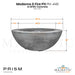 Moderno 6 Fire Pit PH-440 in GFRC Concrete by Prism Hardscapes Size - Majestic Fountains and More