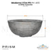 Moderno 1 Fire Pit PH-400 in GFRC Concrete by Prism Hardscapes Size - Majestic Fountains and More