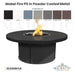 Mabel Fire Pit in Powder Coated Metal  - Majestic Fountains and More