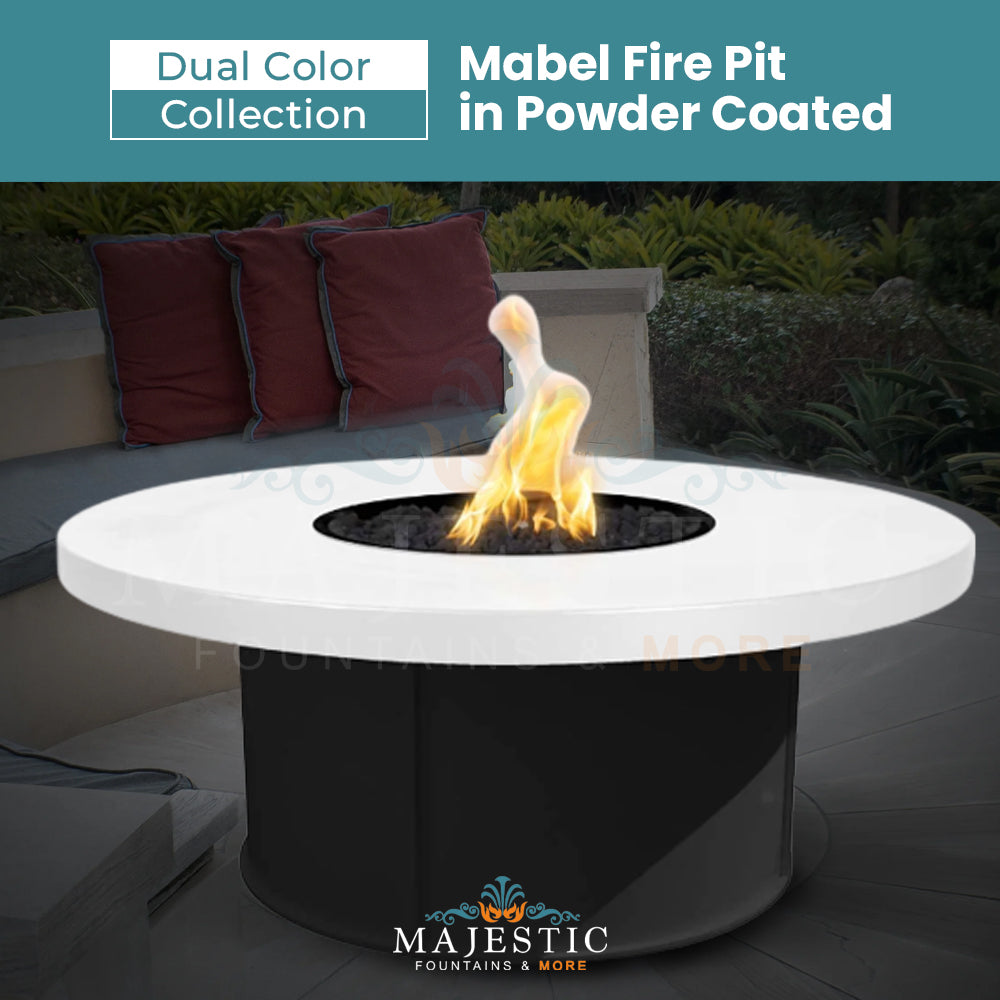 The Outdoor Plus Mabel Fire Pit in Powder Coated Steel - Majestic Fountains and More