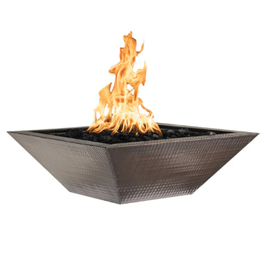 TOP Fires Maya Fire Bowl in Hammered Copper by The Outdoor Plus - Majestic Fountains