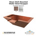 Maya Wall Mounted Water Bowl Scupper - Majestic Fountains