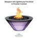 The Outdoor Plus Mayport - Lighthouse Fire Bowl in Powder Coated Metal - Majestic Fountains and More