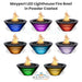 The Outdoor Plus Mayport - Lighthouse Fire Bowl in Powder Coated Metal - Majestic Fountains and More