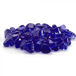 Midnight Blue Luster Zircon Fire Glass - Majestic Fountains and More.