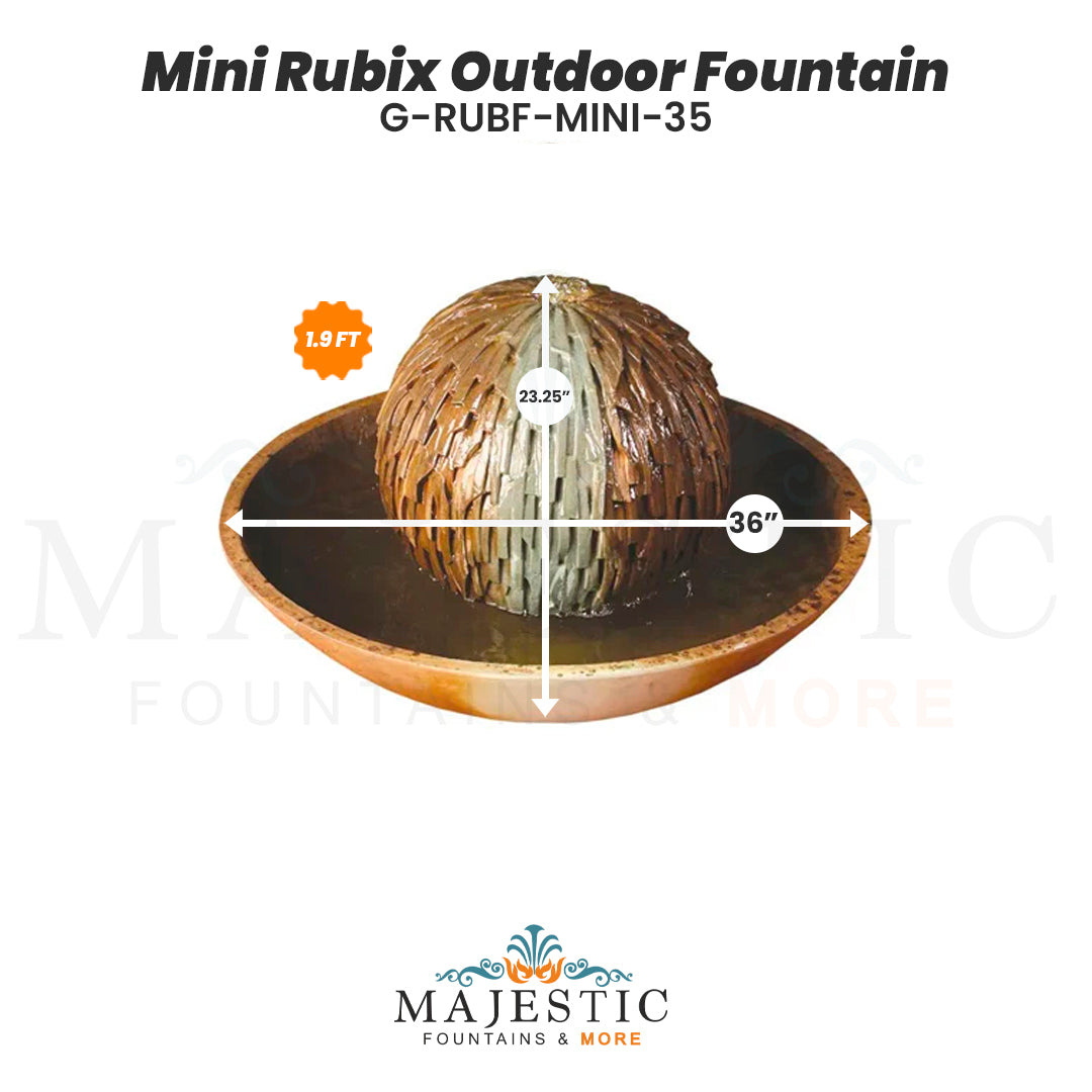 Mini Rubix Fountain -Outdoor Fountain - Majestic Fountains