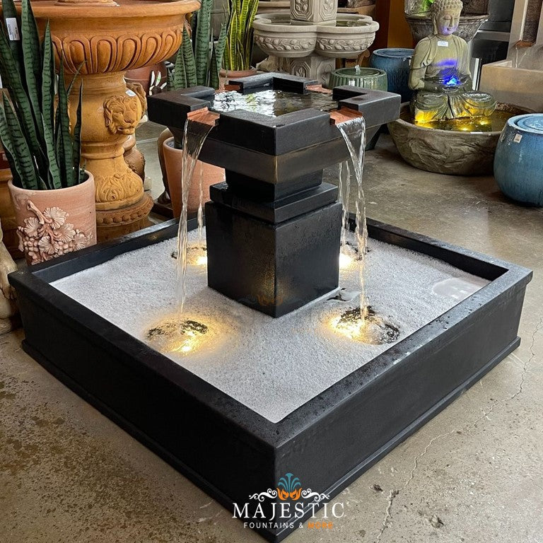 Miramar 4 way spill fountain with Square basin -1817 - Majestic ...