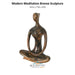 Modern Meditation Bronze Sculpture - Majestic Fountains & More