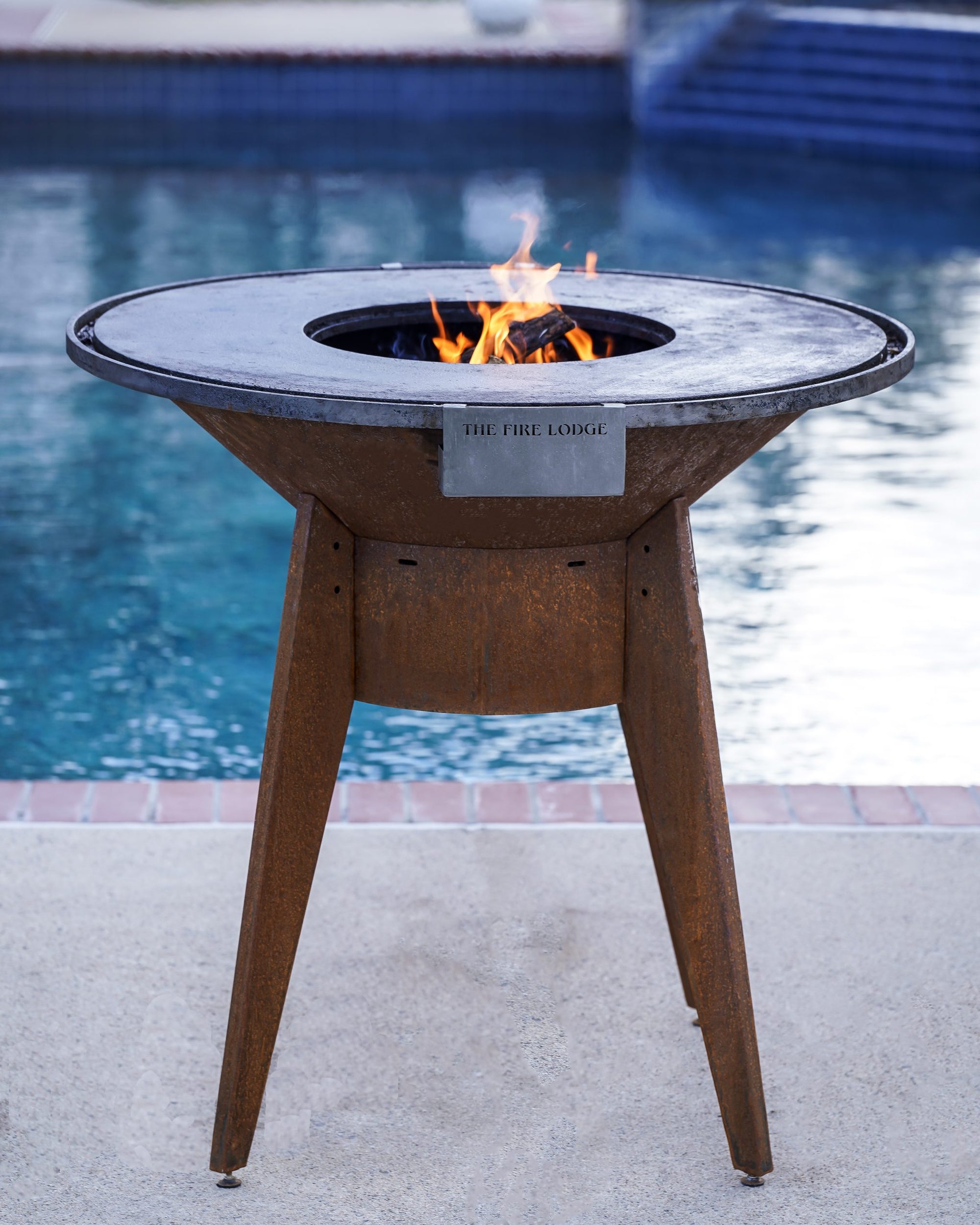 Mohave Metal Wood Burning Grill by The Outdoor Plus - Majestic Fountains and More