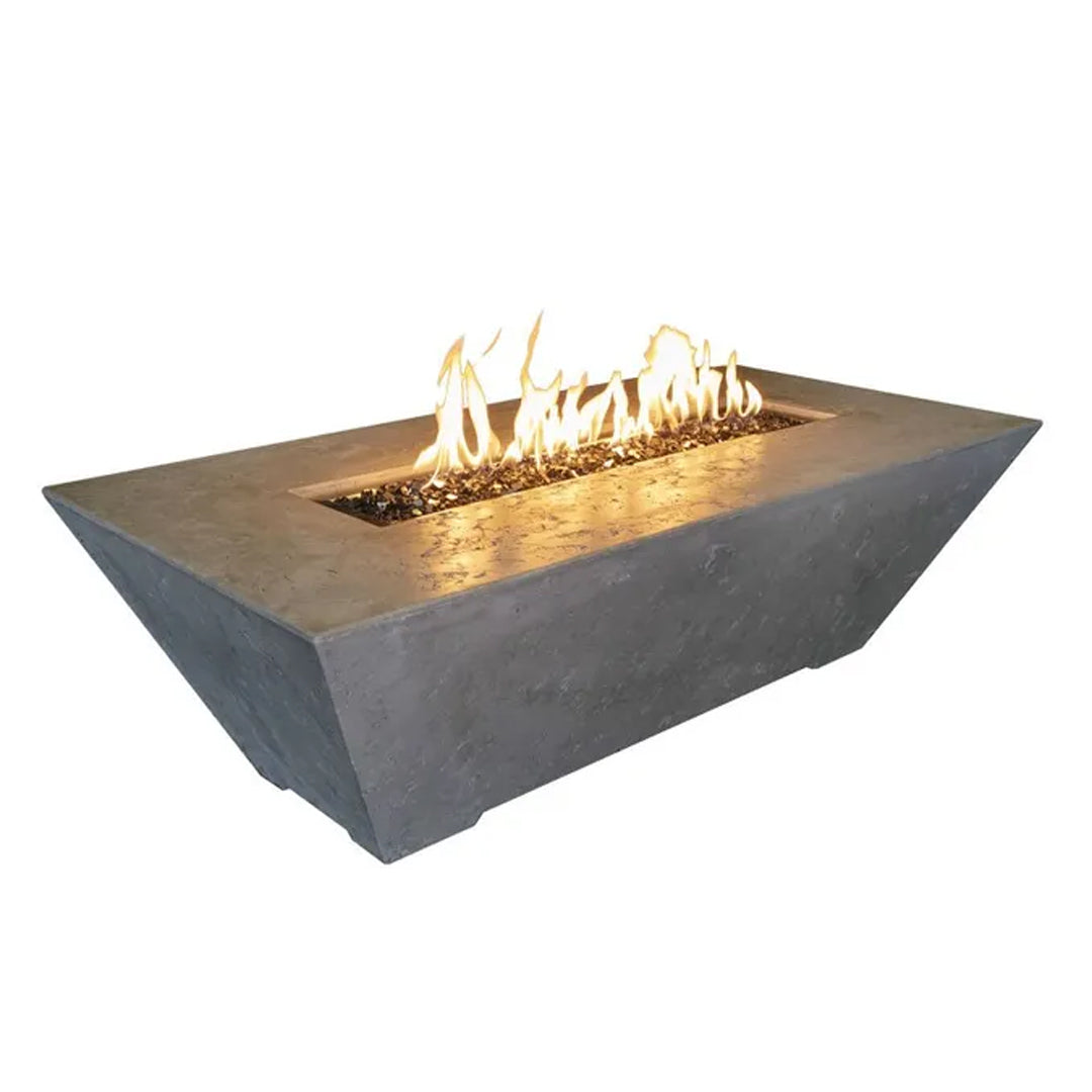 Oblique Rectangular Fire Table - Majestic Fountains