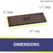 Oil Rubbed Bronze Stainless Steel Rectangular Lid  - Majestic fountains