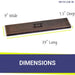 Oil rubbed bronze Stainless Steel linear Lid for linear Drop-In Fire Pit Pan - Majestic fountains