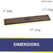 Oil rubbed bronze Stainless Steel linear Lid for linear Drop-In Fire Pit Pan - Majestic fountains