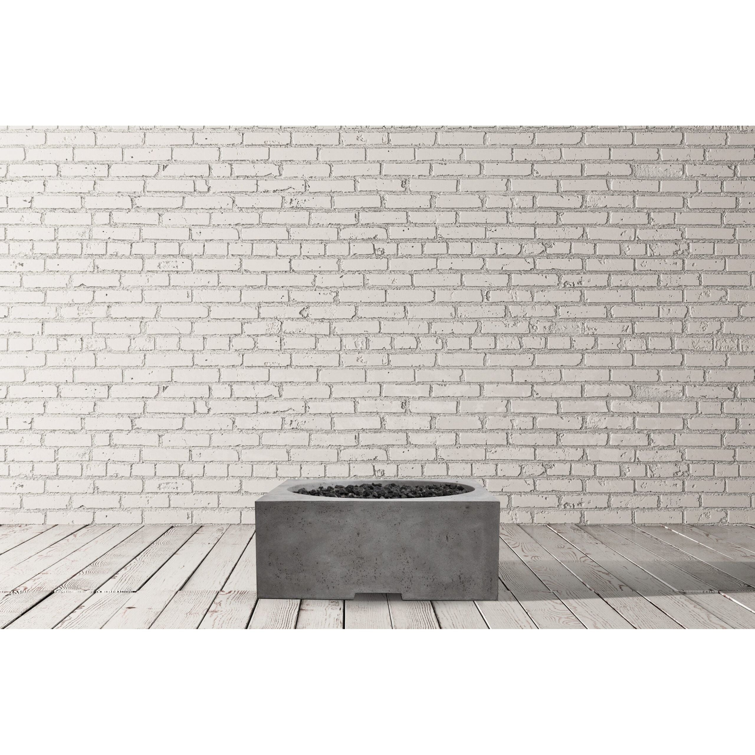 Piazza Fire Table in GFRC Concrete by Prism Hardscapes - Majestic Fountains and More