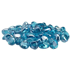 Powder Blue Luster Zircon Fire Glass - Majestic Fountains and More.