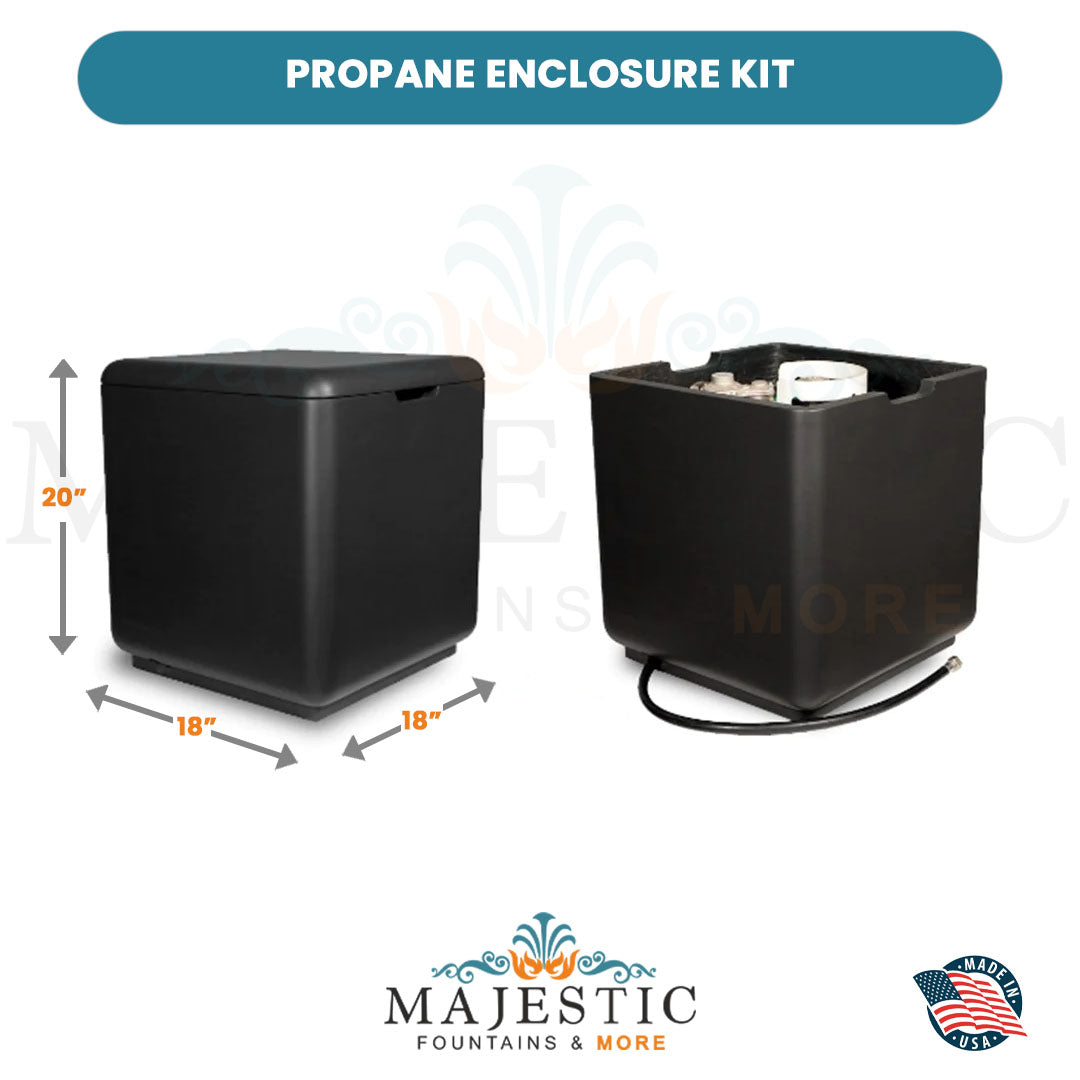 Propane Enlcosure Kit Size - Majestic Fountains