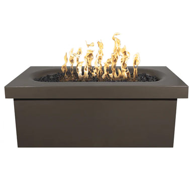 Ramona Rectangular Fire Table in GFRC Concrete - Majestic Fountains