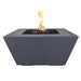 Redan Square Fire Pit in GFRC Concrete - Majestic Fountains