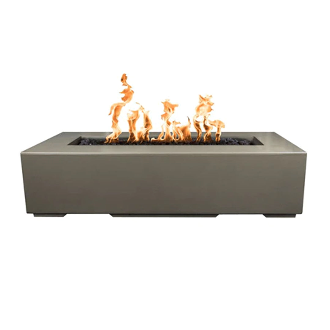 Regal Rectangle Fire Pit in GFRC Concrete - Majestic Fountains