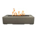 Regal Rectangle Fire Pit in GFRC Concrete - Majestic Fountains