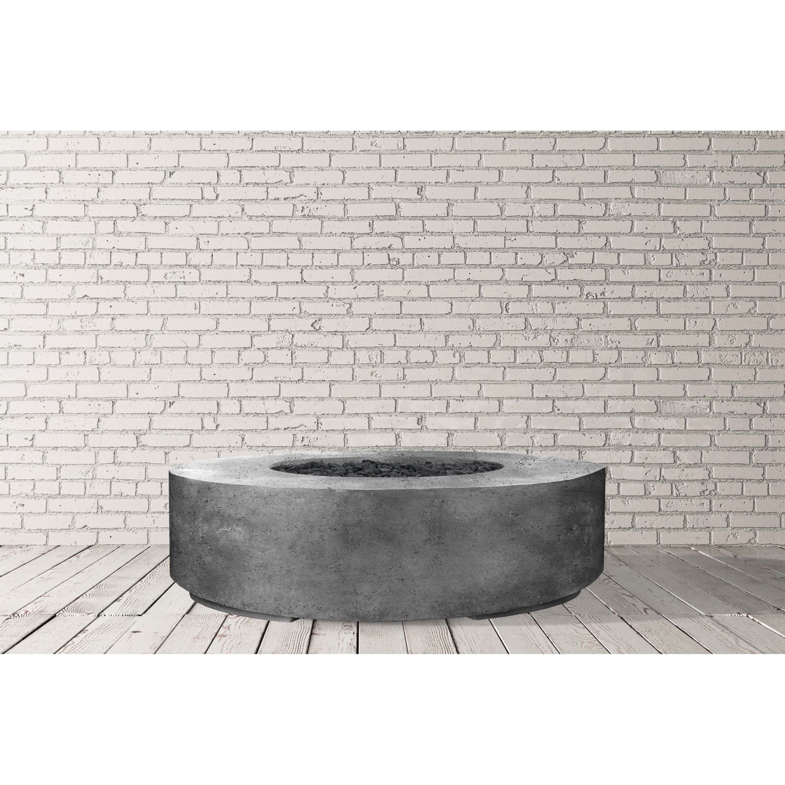 Rotondo 80 Fire Table PH-460 in GFRC Concrete by Prism Hardscapes + Free Cover