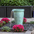 Round Aqua Patina Brass Single Urn - Complete Fountain Kit