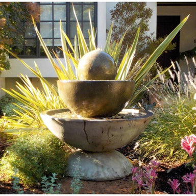 Round Combo Outdoor Fountain 1505 - Majestic Fountains And More