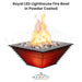 Royal Lighthouse Fire Bowl in Powder Coated Metal by The Outdoor Plus+ Free Cover