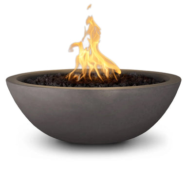 Sedona Round Fire Bowl in GFRC Concrete - Majestic Fountains