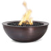 TOP Fires Sedona Round Fire Bowl in Hammered Copper by The Outdoor Plus - Majestic Fountains