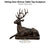 Sitting Deer Bronze Table Top Sculpture - Majestic Fountains And More