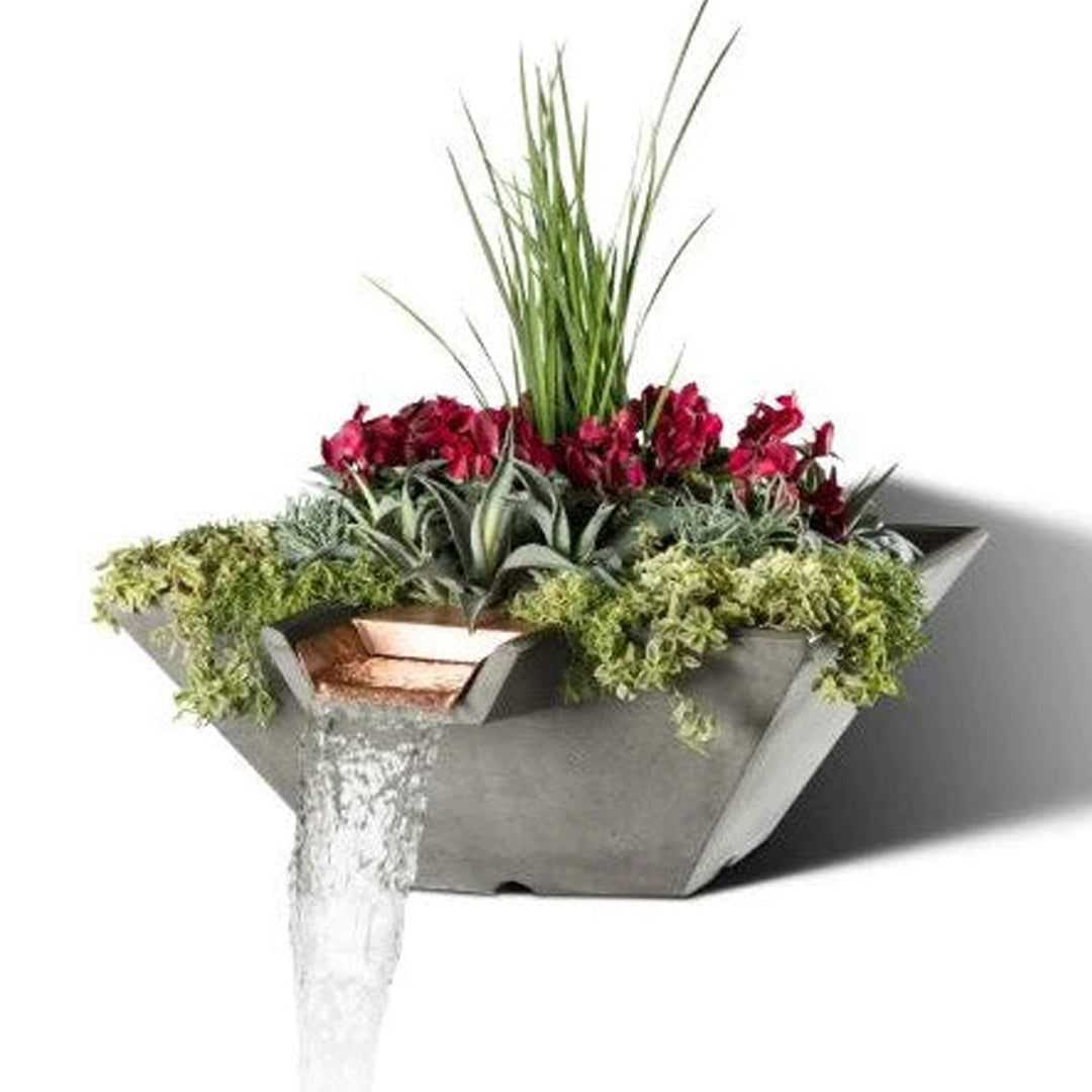 Slick Rock Cascade Square Planter & Water Bowl