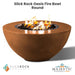 Slick Rock Oasis Fire Bowl - Round - Majestic Fountains